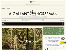 Tablet Screenshot of gallant-horseman.com